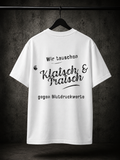 Jacky X Papparazzo Klatsch T-Shirt Weiß 150g/m²