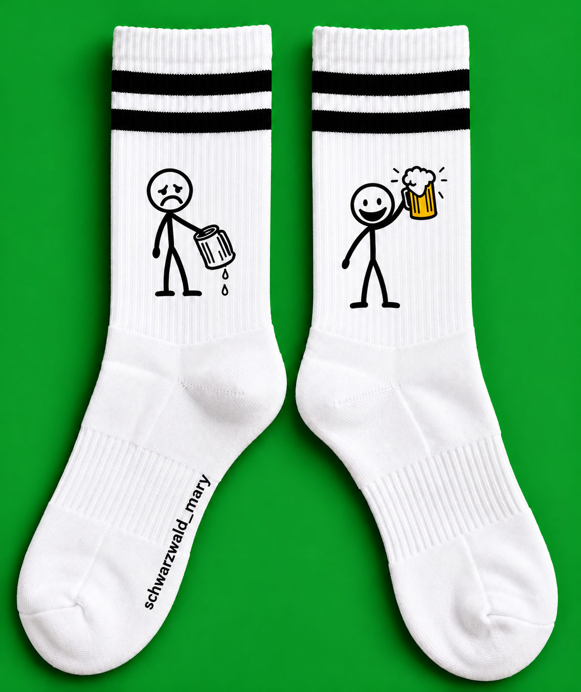Schwarzwald Mary Biermännchen Tennissocken