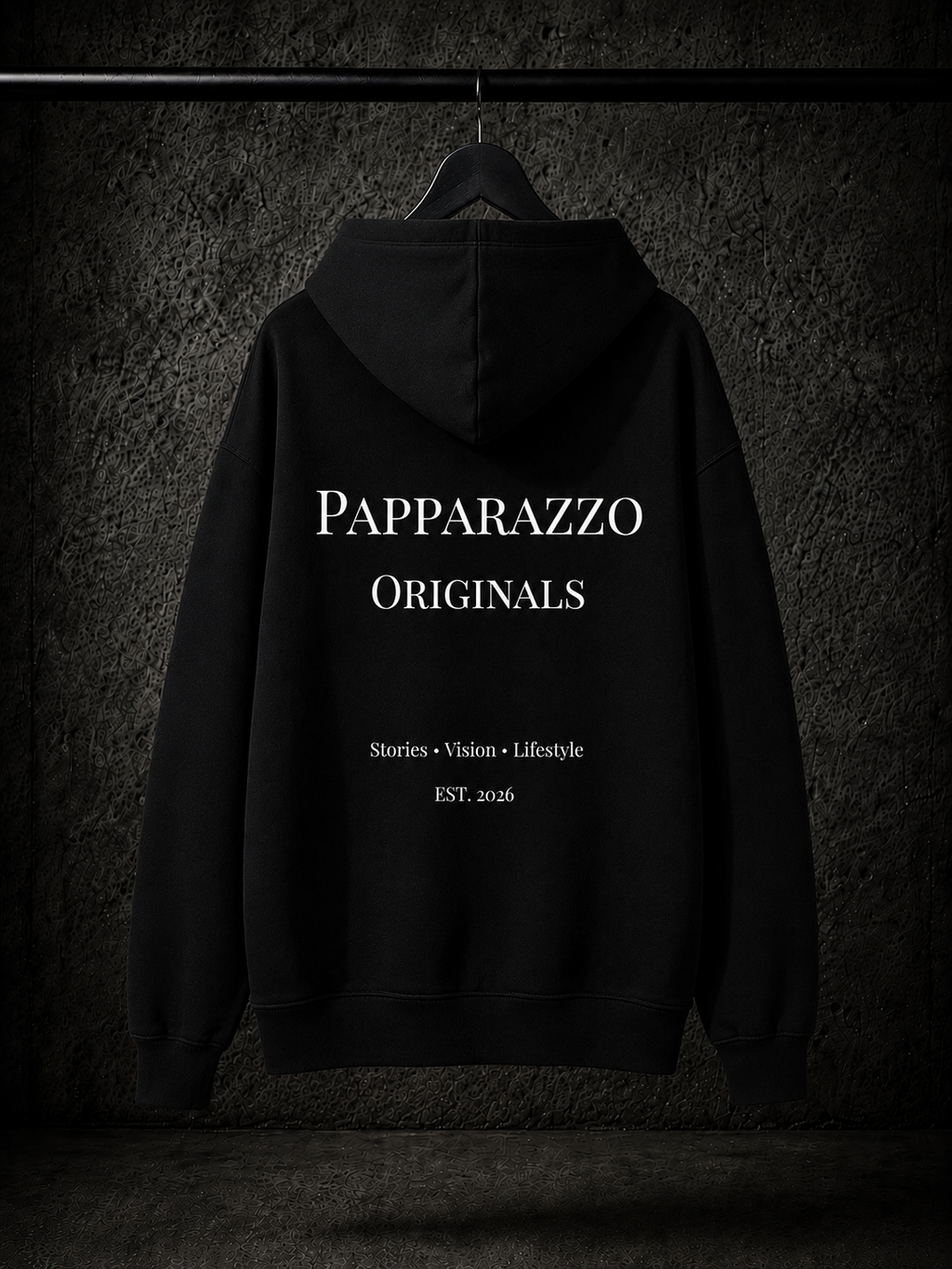 Jacky X Papparazzo Fluffy Oversized Hoodie Schwarz 330g/m²