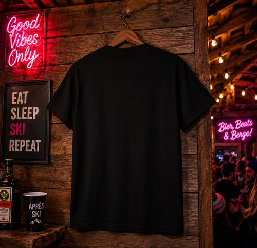 DJ BENE Après-Ski Modus Oversized T-Shirt Schwarz 240g/m²