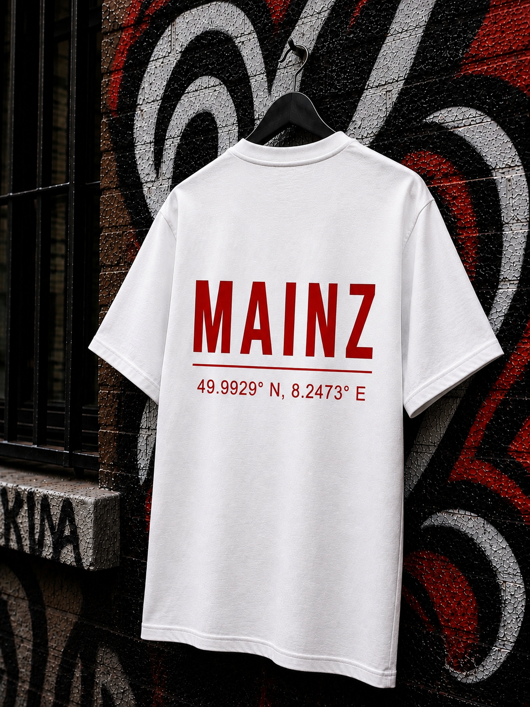 MAINZ T-Shirt — Weiß 150g/m²