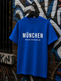 MÜNCHEN T-Shirt — Blau 150g/m²