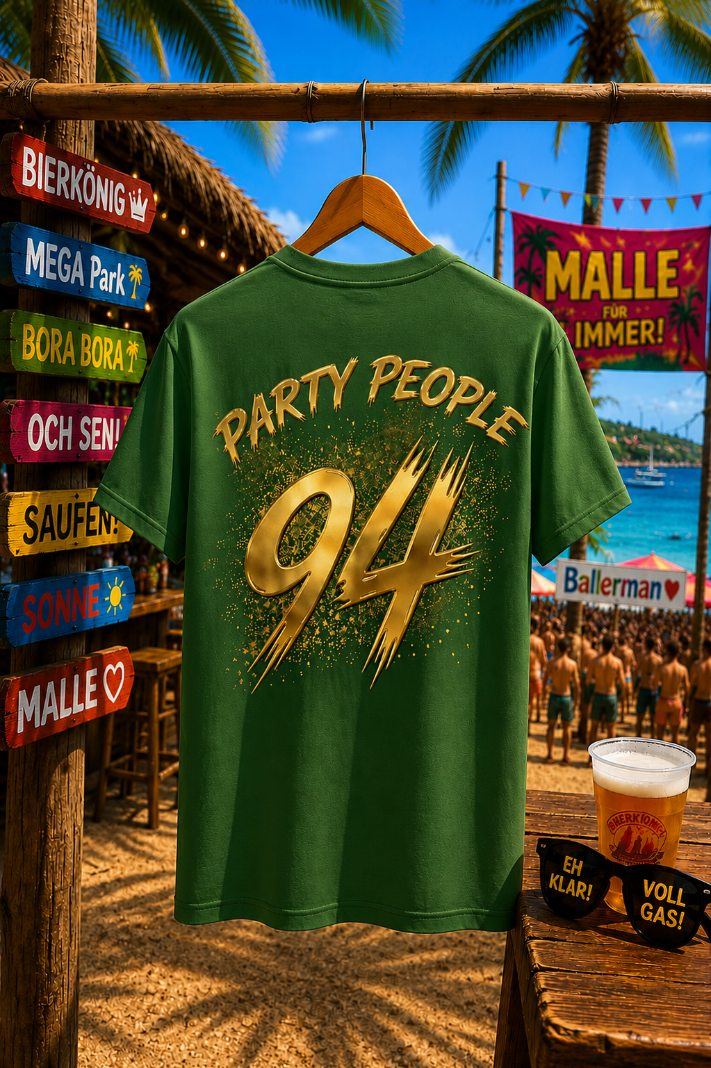 KRAUSGOLD T-Shirt Grün 150g/m²