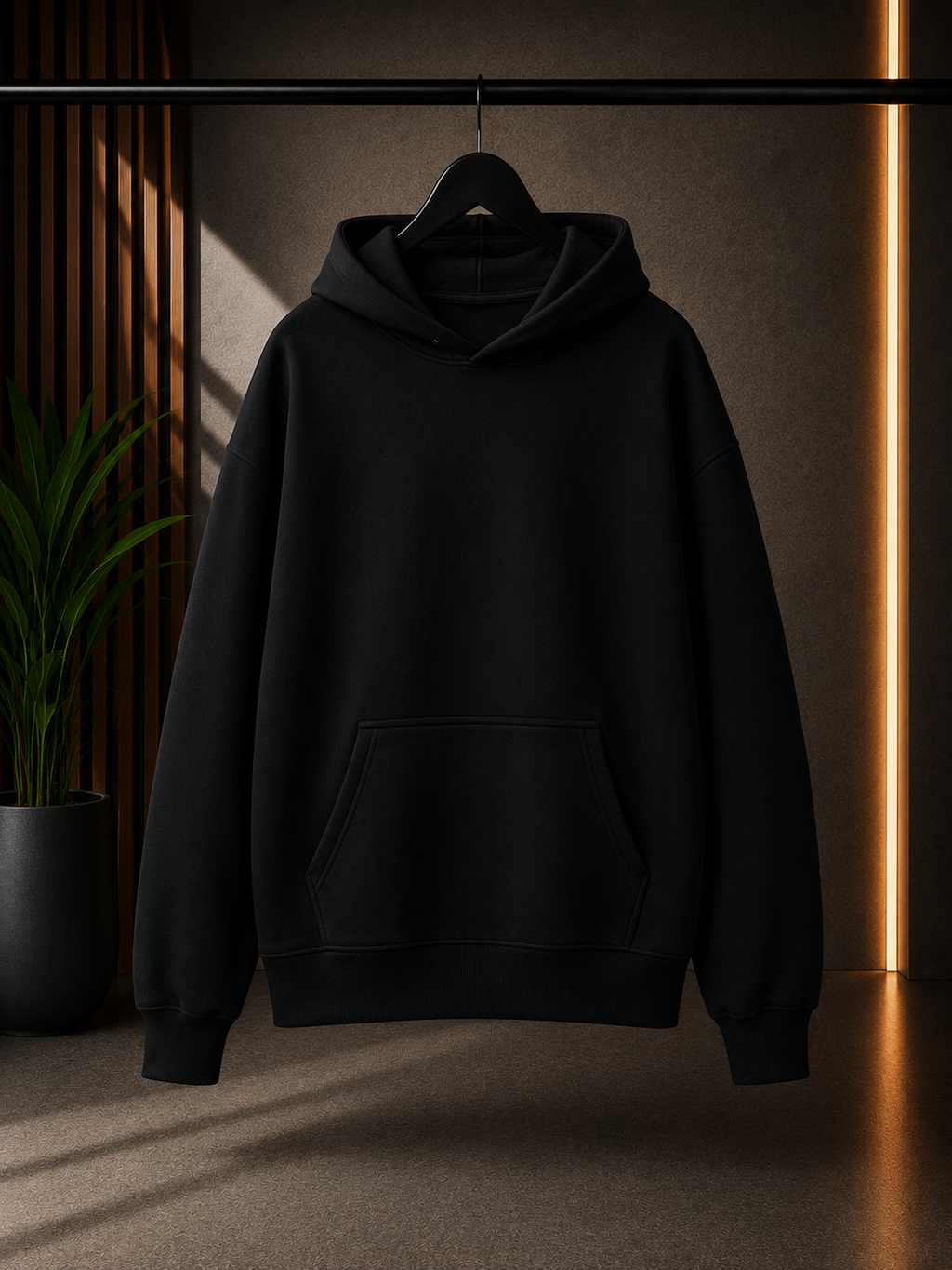 Samtgemeinde Fintel Fluffy Oversized Hoodie Schwarz 330g/m²