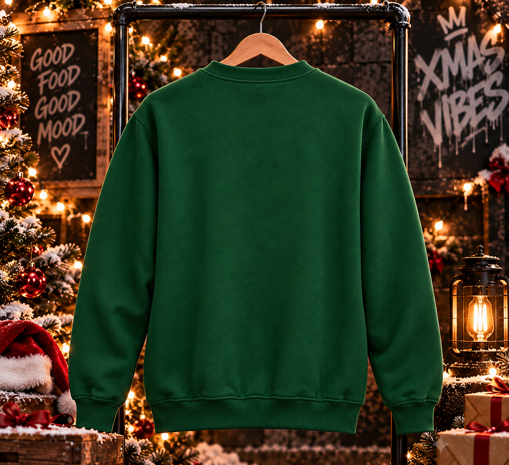 WO Raclette Bells Sweatshirt Grün 280g/m²