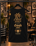 Freeezy Gold Palm Tank T-Shirt Schwarz