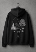 WO Camping Fluffy Oversized Hoodie Schwarz 330g/m²