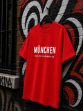 MÜNCHEN T-Shirt — Rot 150g/m²