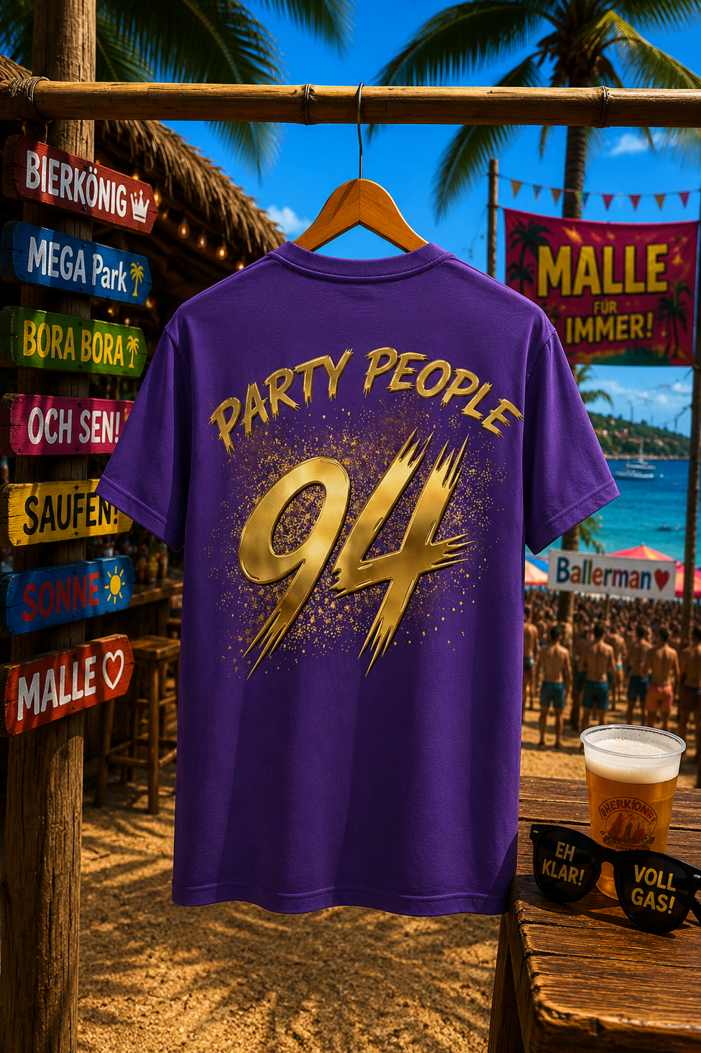KRAUSGOLD T-Shirt Lila 150g/m²