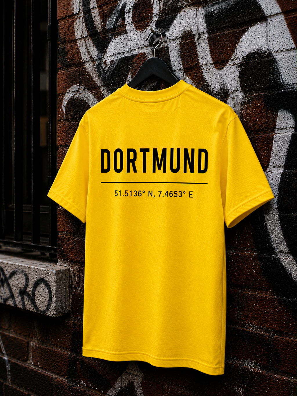 DORTMUND T-Shirt — Gelb 150g/m²