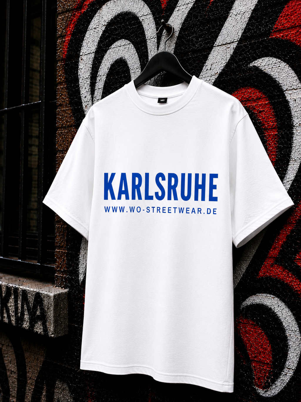 KARLSRUHE T-Shirt — Weiß 150g/m²