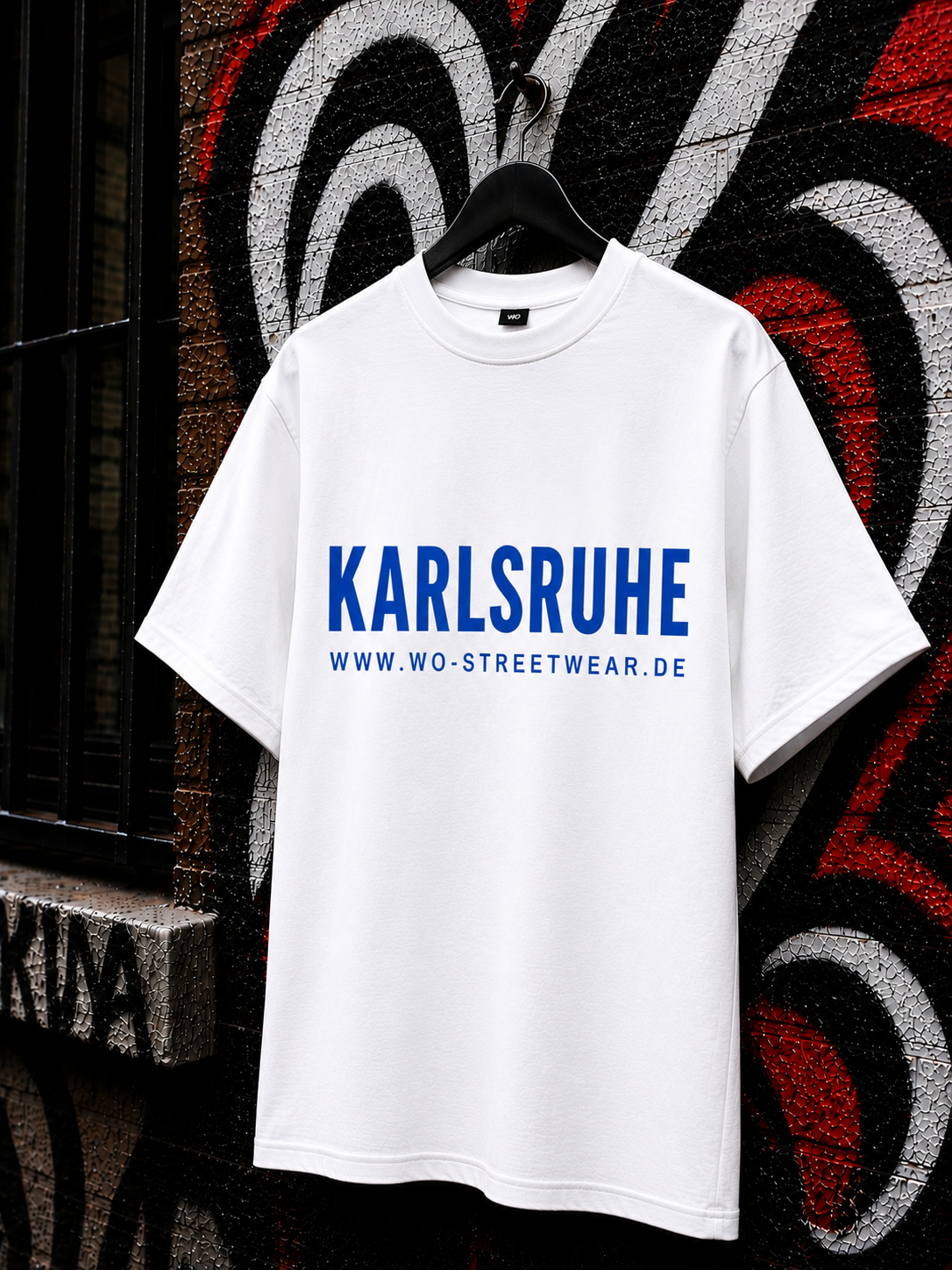 KARLSRUHE T-Shirt — Weiß 150g/m²