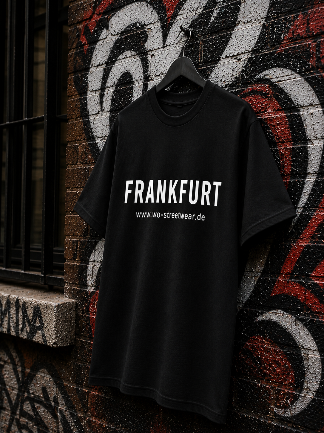 FRANKFURT T-Shirt — Schwarz 150g/m²
