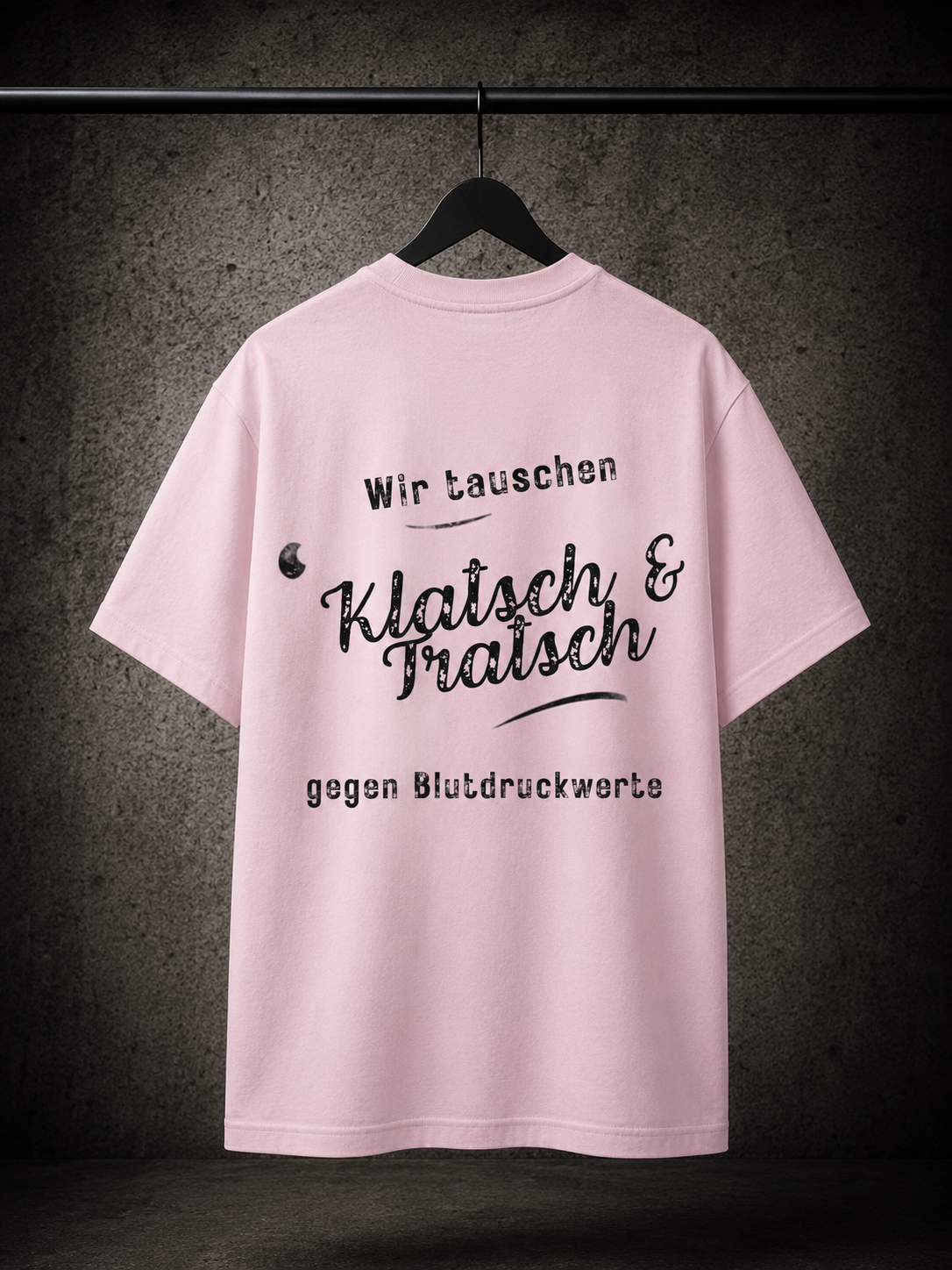 Jacky X Papparazzo Klatsch T-Shirt Rosa 150g/m²