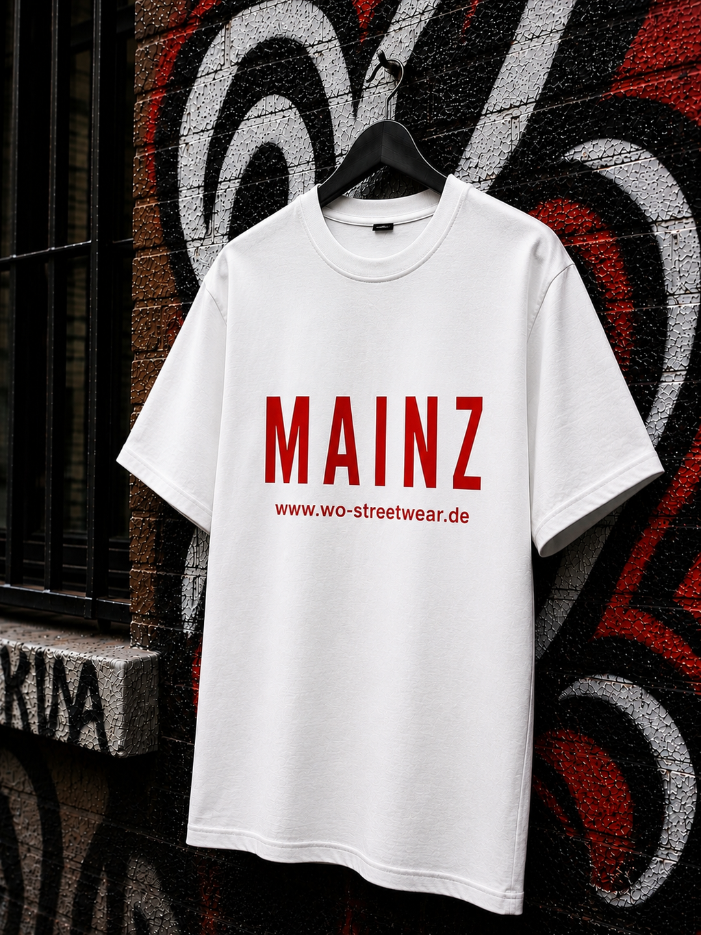 MAINZ T-Shirt — Weiß 150g/m²