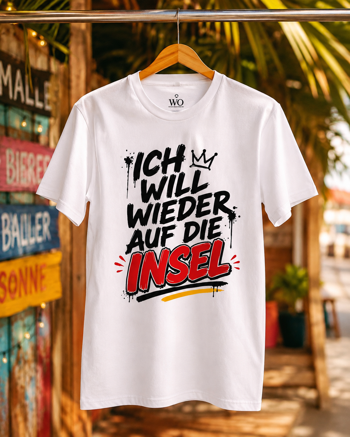 MALLEBROS Oversized T-Shirt Weiß 240g/m²