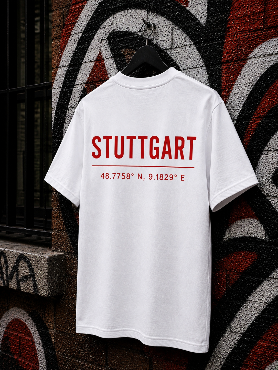 STUTTGART T-Shirt — Weiß 150g/m²