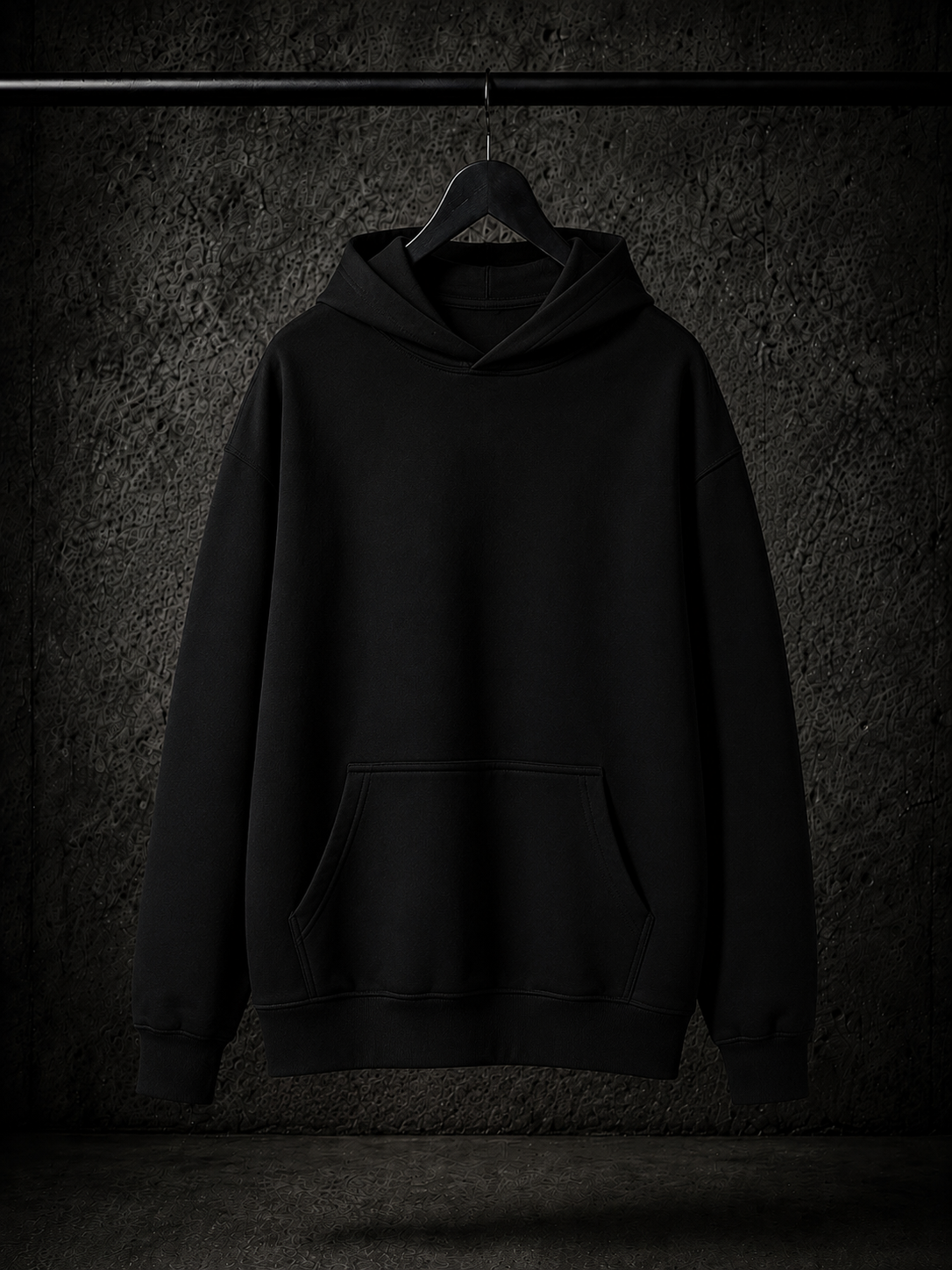 Jacky X Papparazzo Fluffy Oversized Hoodie Schwarz 330g/m²