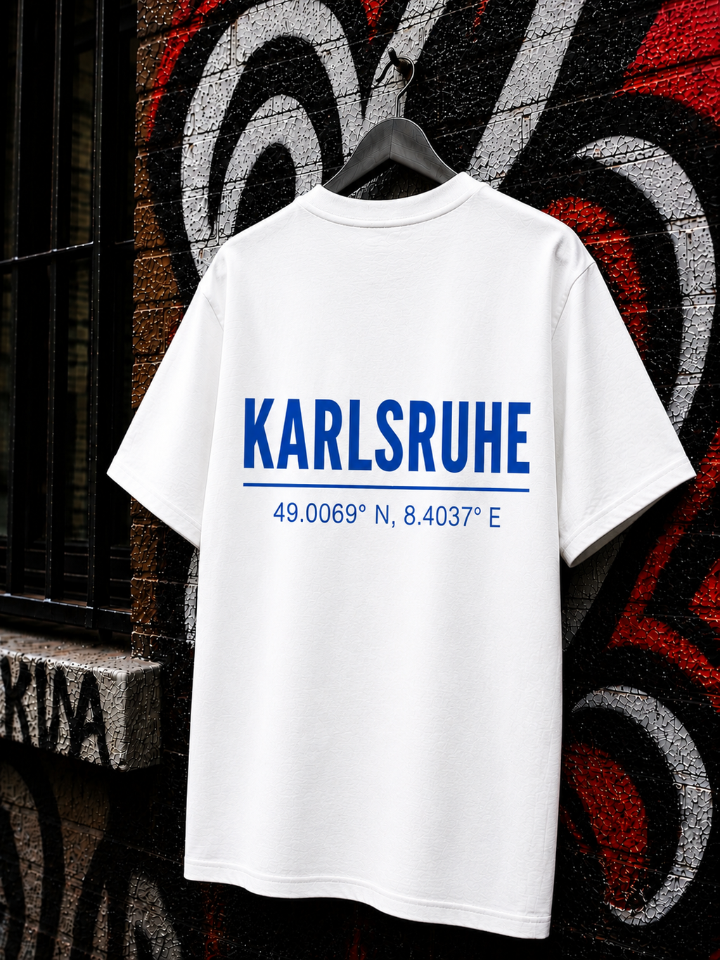 KARLSRUHE T-Shirt — Weiß 150g/m²