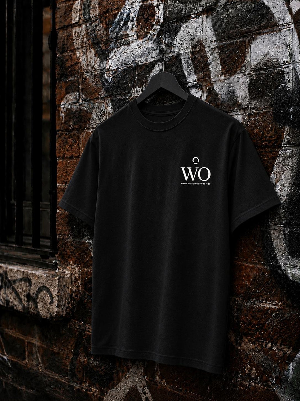 WO Oversized T-Shirt Schwarz 240g/m²