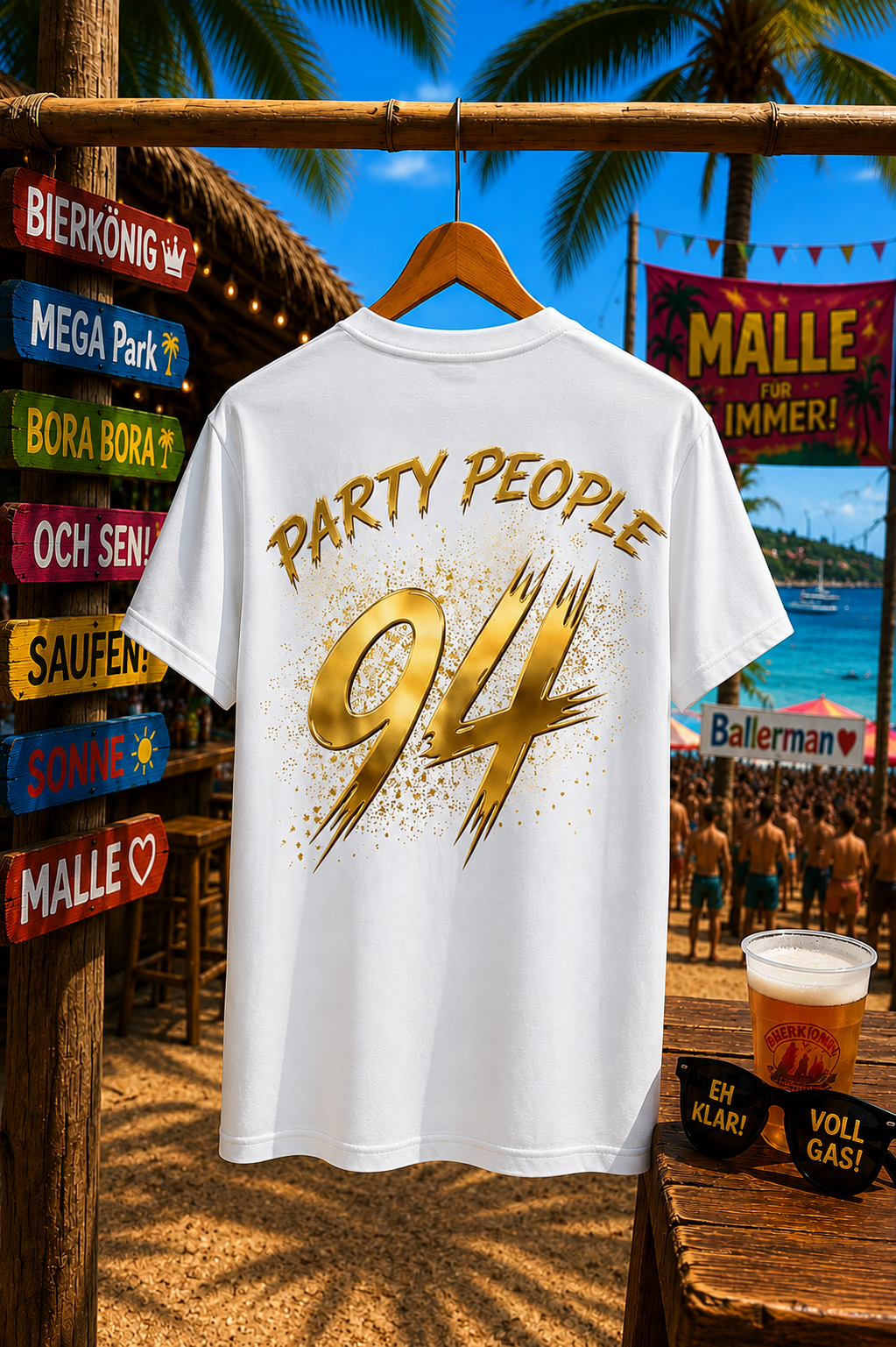KRAUSGOLD T-Shirt Weiß 150g/m²
