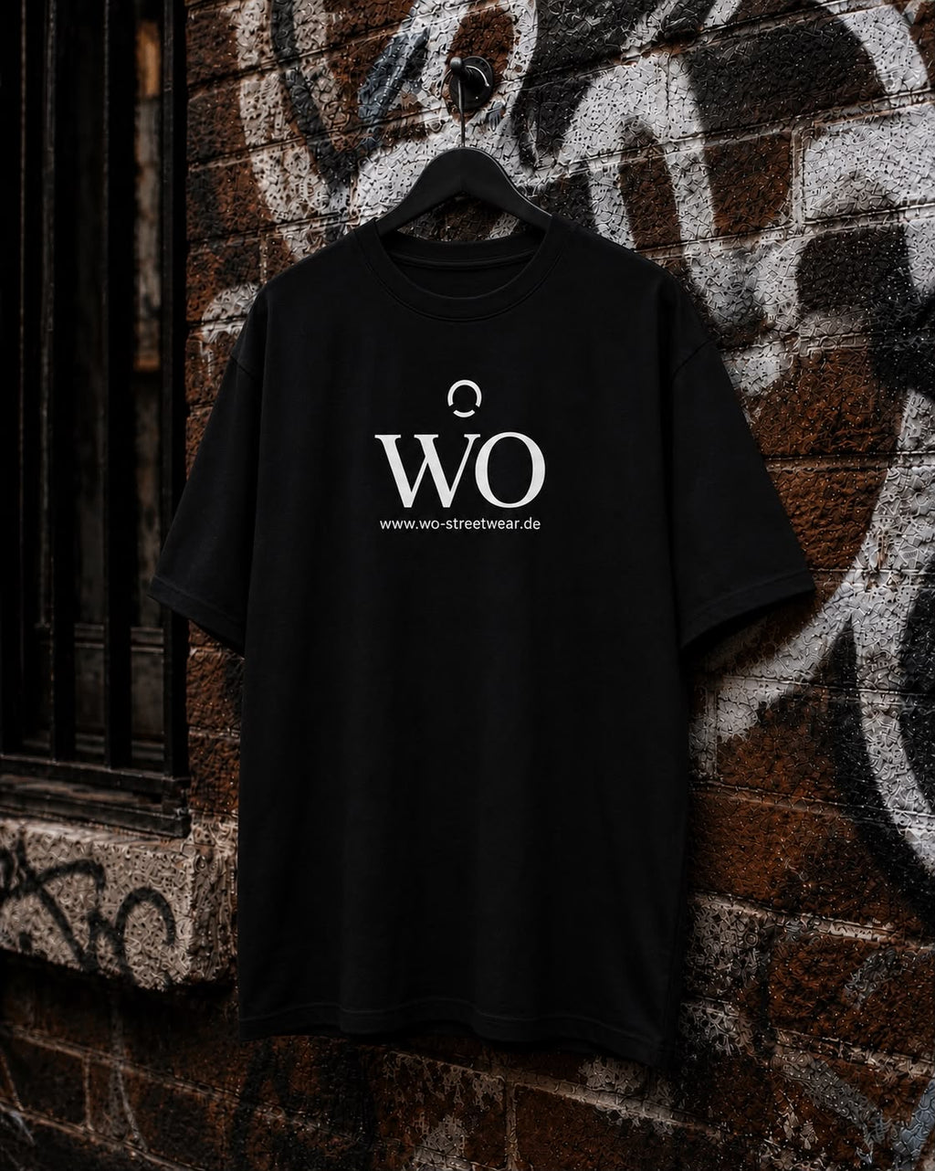WO Nr. 10 Oversized T-Shirt Schwarz 240g/m²