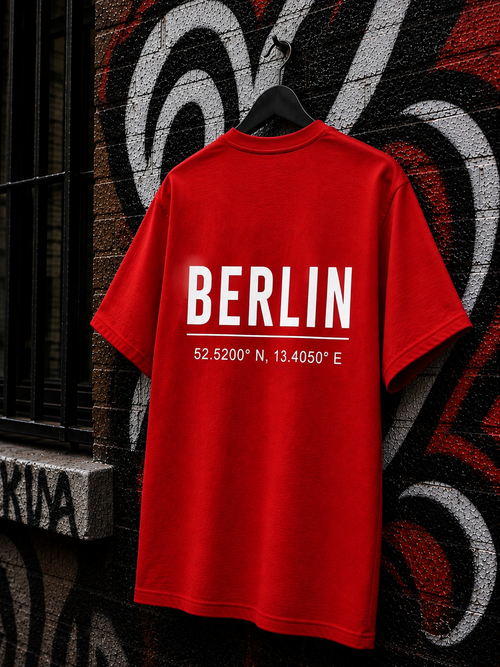BERLIN T-Shirt — Rot 150g/m²