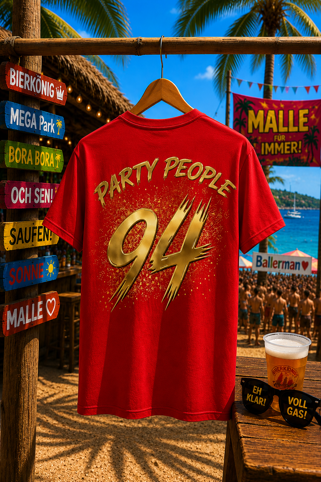 KRAUSGOLD T-Shirt Rot 150g/m²