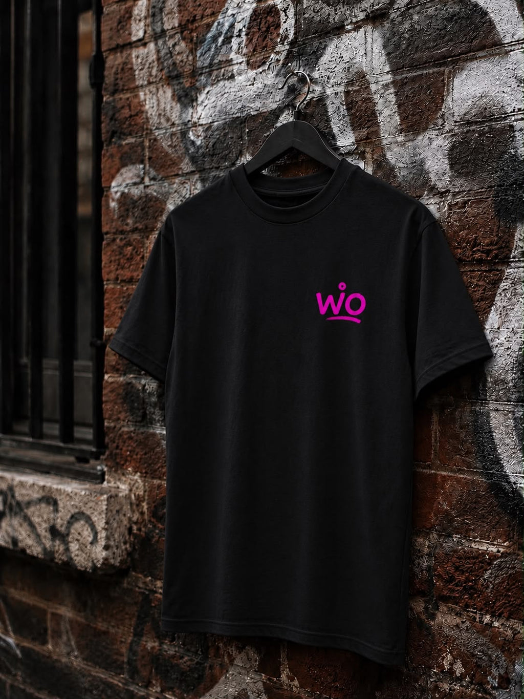 WO Skull Cap Oversized T-Shirt Schwarz 240g/m²