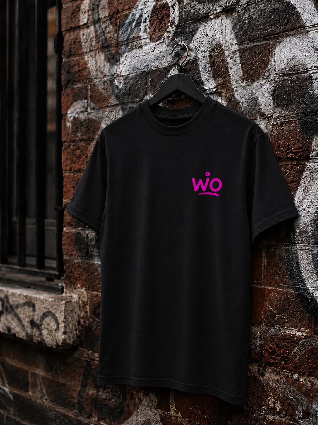 WO Skull Cap Oversized T-Shirt Schwarz 240g/m²