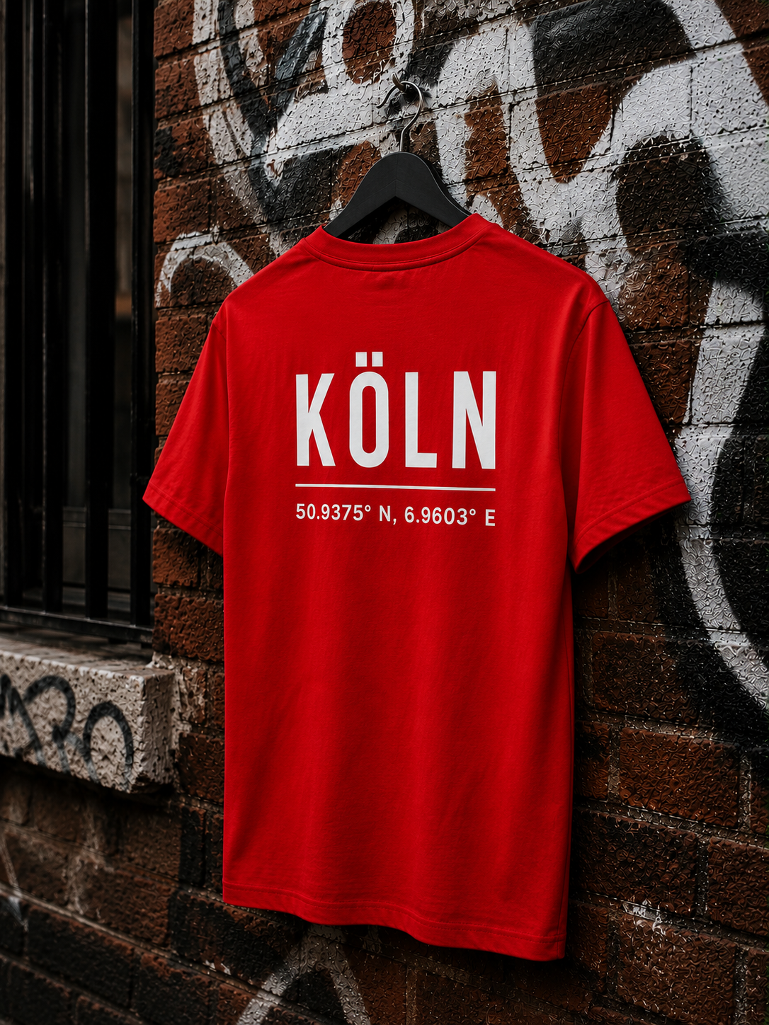 KÖLN T-Shirt — Rot 150g/m²