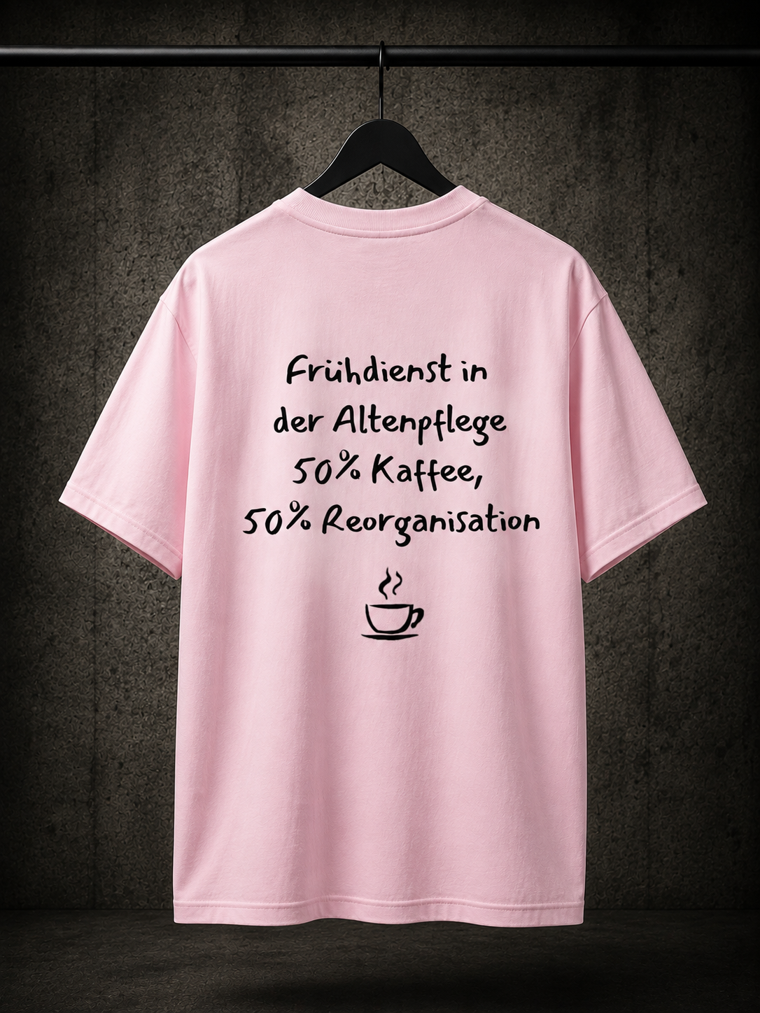 Jacky X Papparazzo Frühdienst T-Shirt Rosa 150g/m²