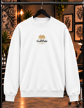 Freeezy Gold Palm Fluffy Sweatshirt Weiß 300g/m²