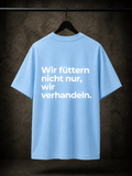 Jacky X Papparazzo Füttern T-Shirt Hellblau 150g/m²