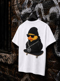 WO Ente Oversized T-Shirt – Weiß 240g/m²