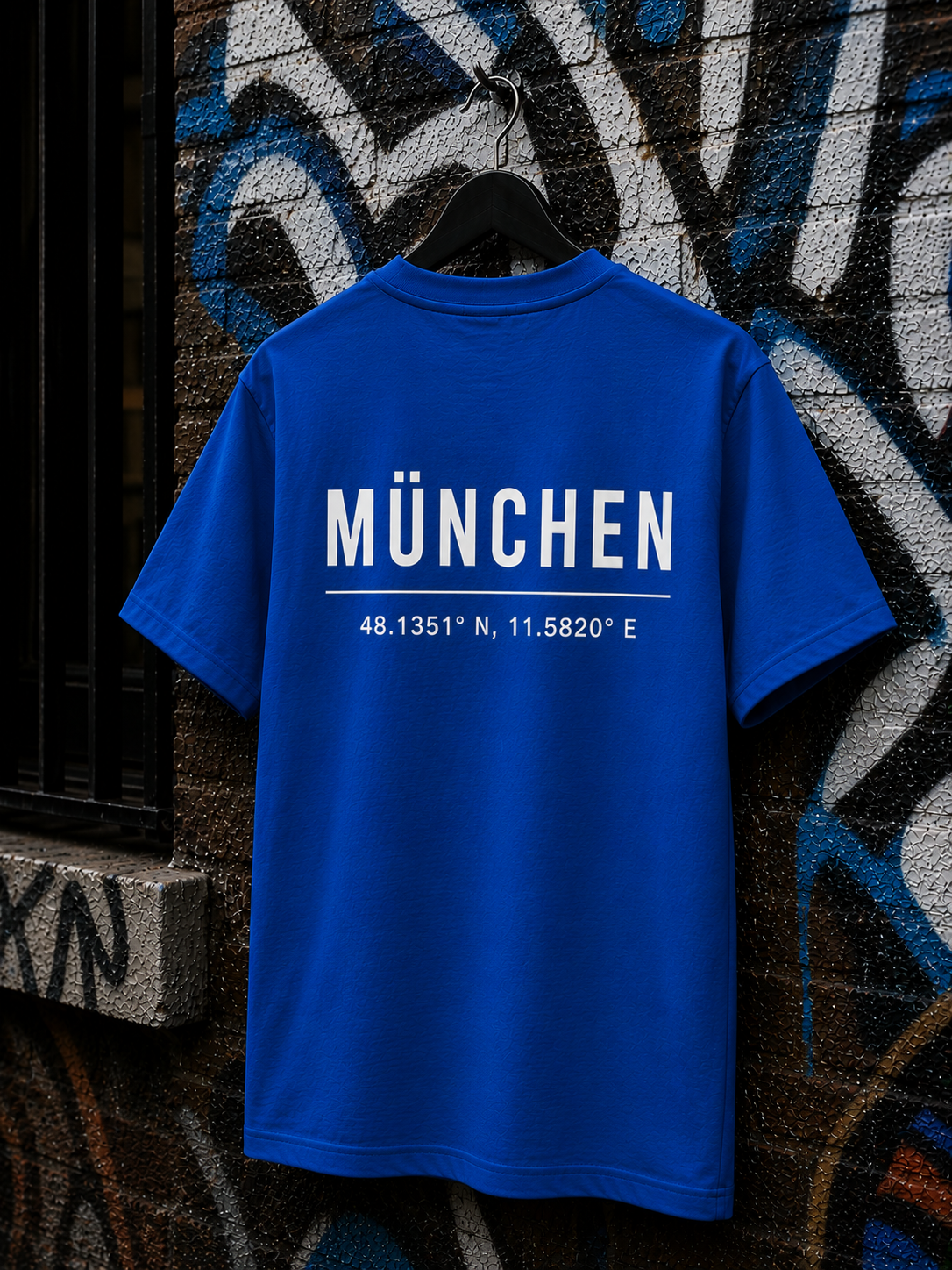 MÜNCHEN T-Shirt — Blau 150g/m²