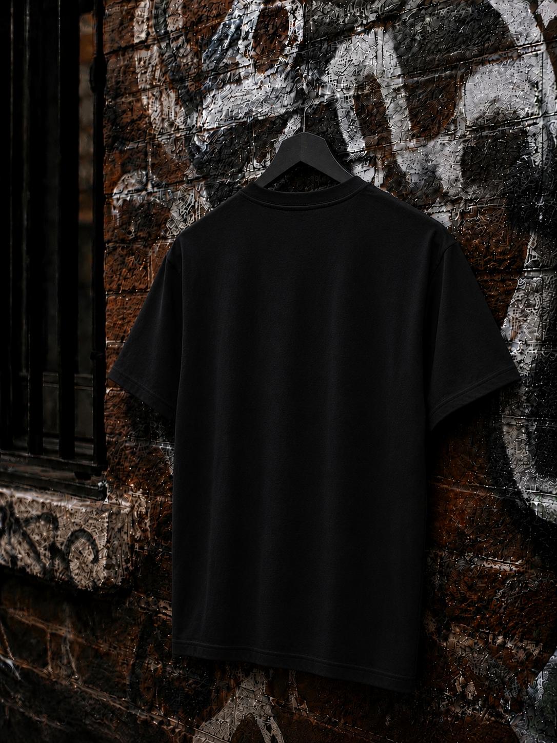 WO Oversized T-Shirt Schwarz 240g/m²