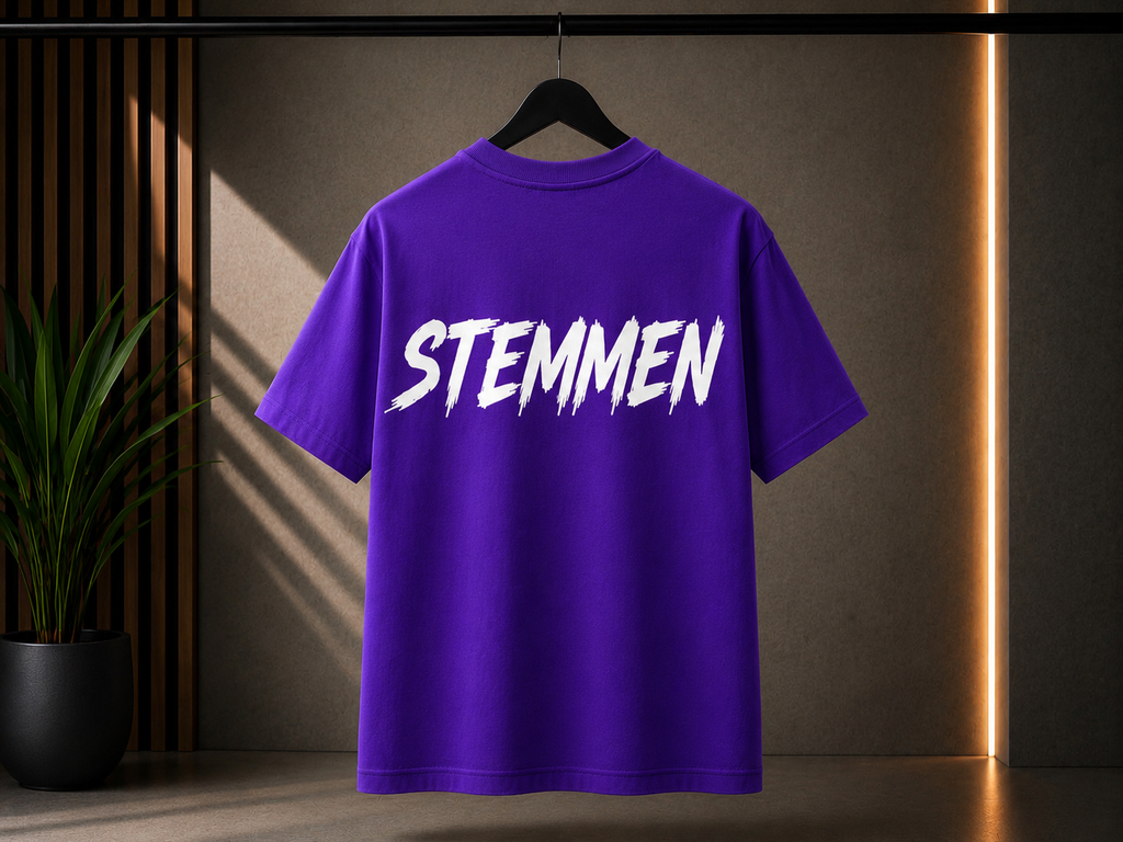 Samtgemeinde Fintel Oversize T-Shirt Lila 240g/m² Stemmen
