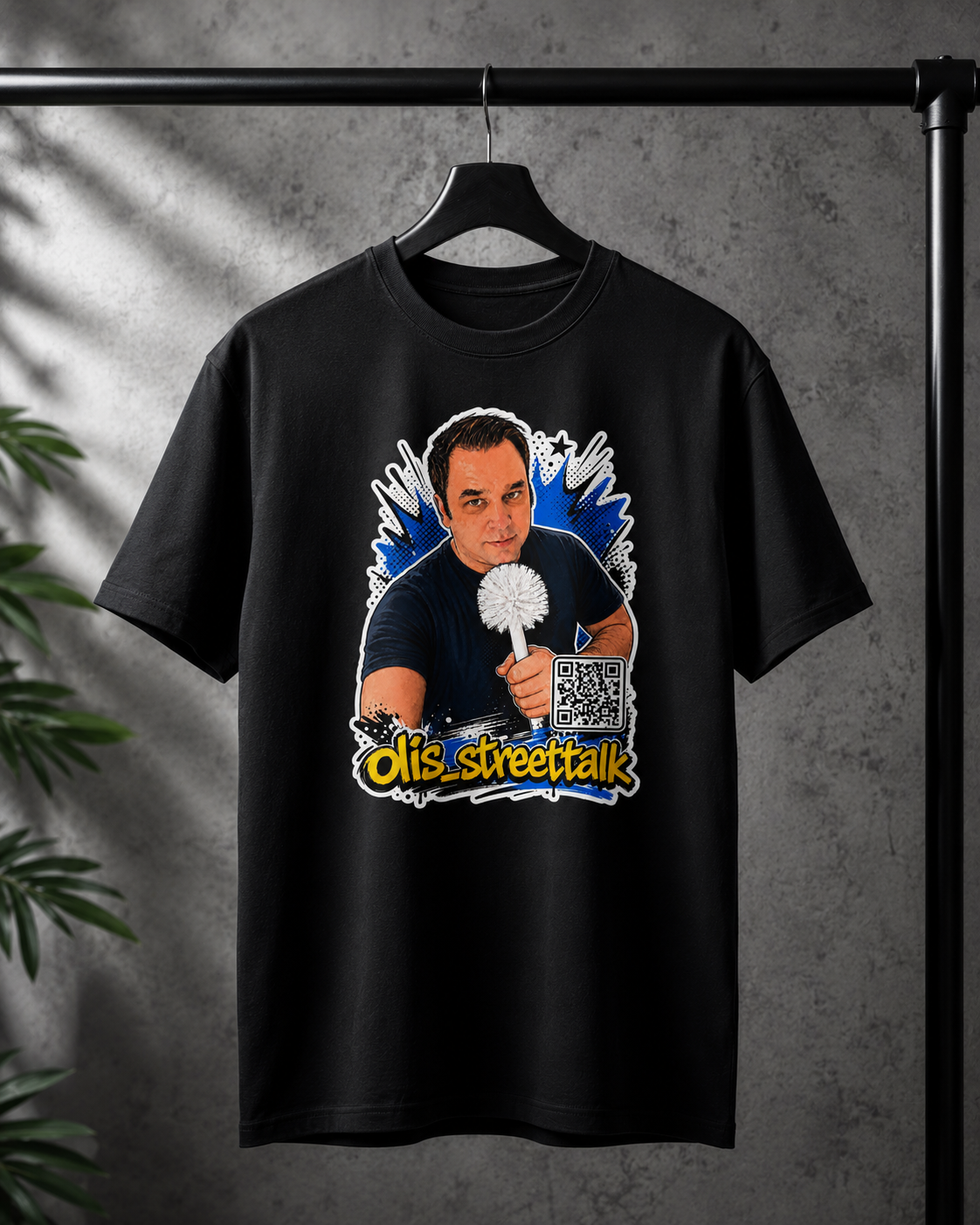 olis streettalk T-Shirt Schwarz 150g/m²