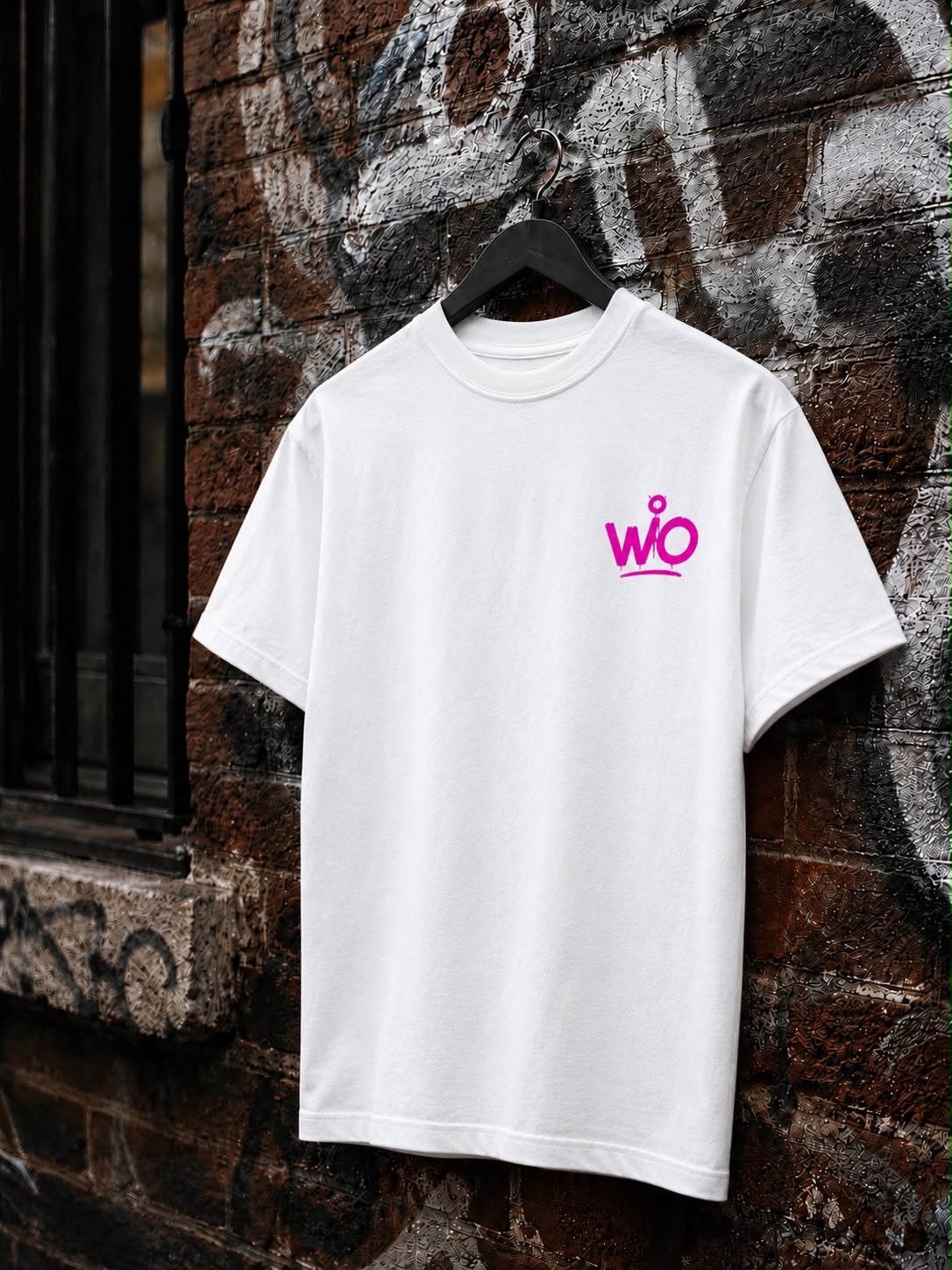 WO Skull Cap Oversized T-Shirt Weiß 240g/m²