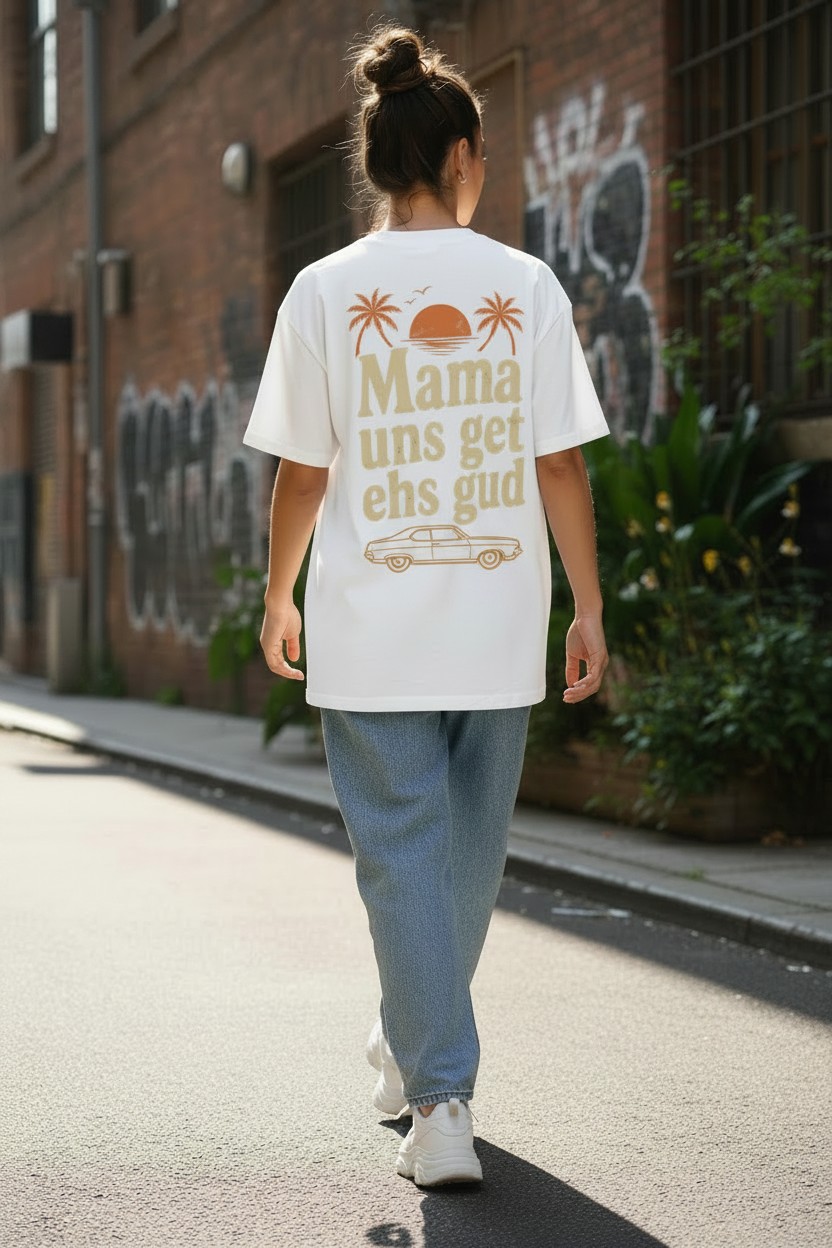 Weißes T-Shirt Rückseite